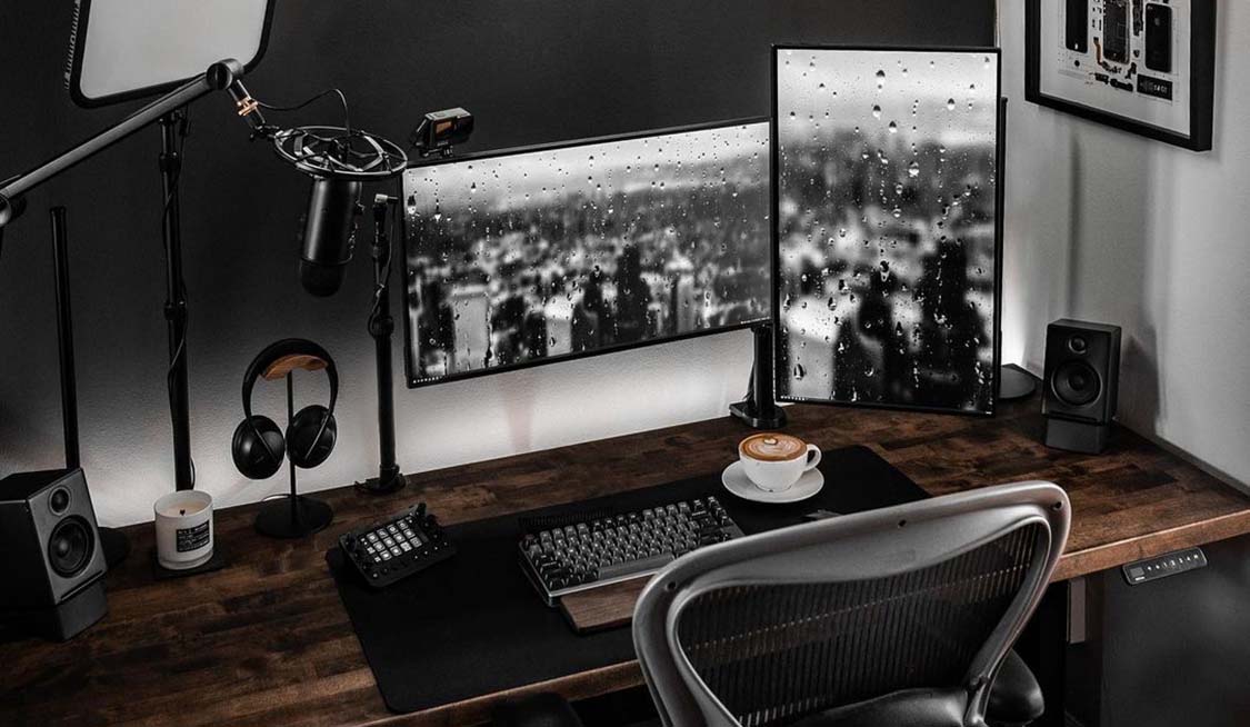 Black Laminate V2 Standing Desk